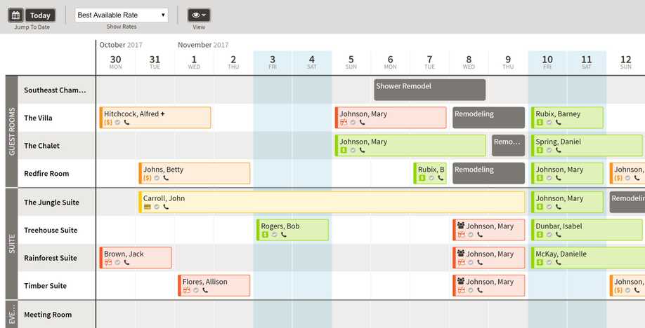 ThinkReservations reservation calendar